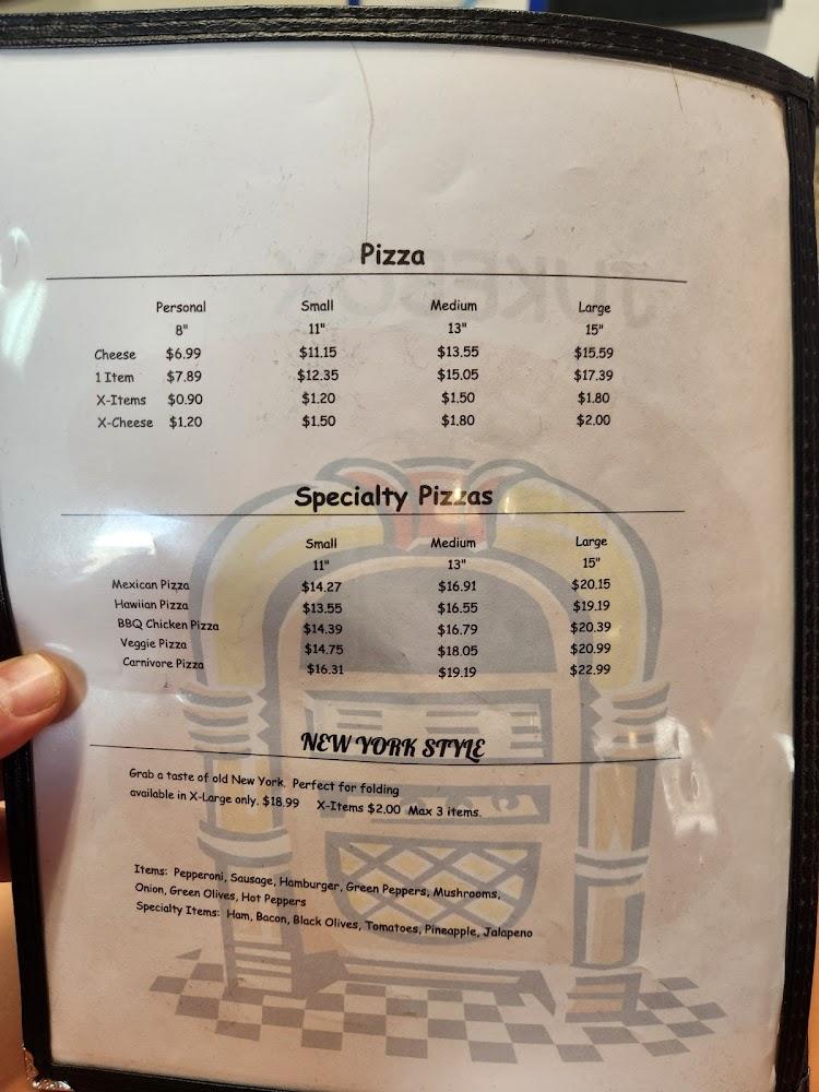 Jukebox Pizza Menu image 2