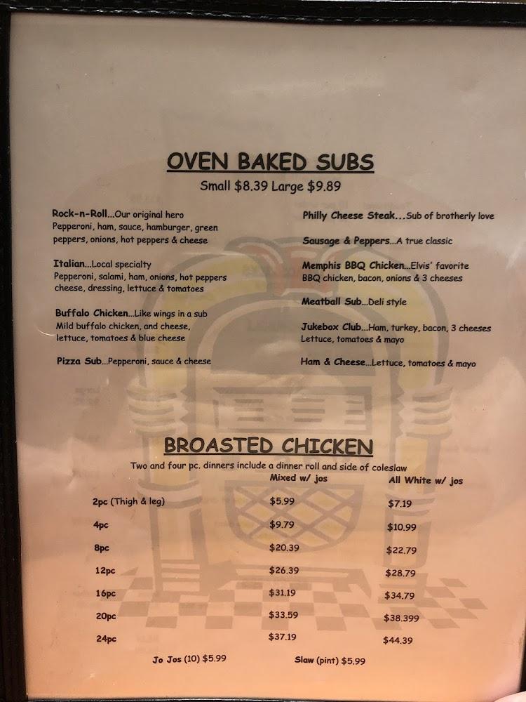 Jukebox Pizza Menu image 3
